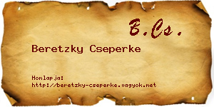 Beretzky Cseperke névjegykártya